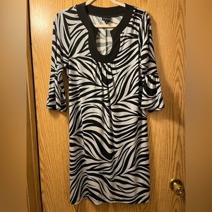 Womens zebra striped dress